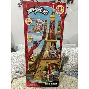ZAG Heroez Miraculous Paris Heroez Playset 4 Feet Tall 40+ Accessories New